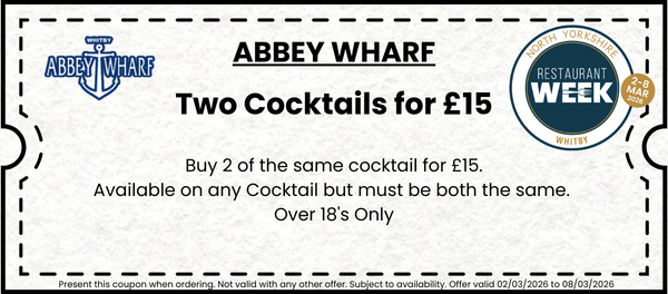 Abbey Wharf 2 Cocktails £15